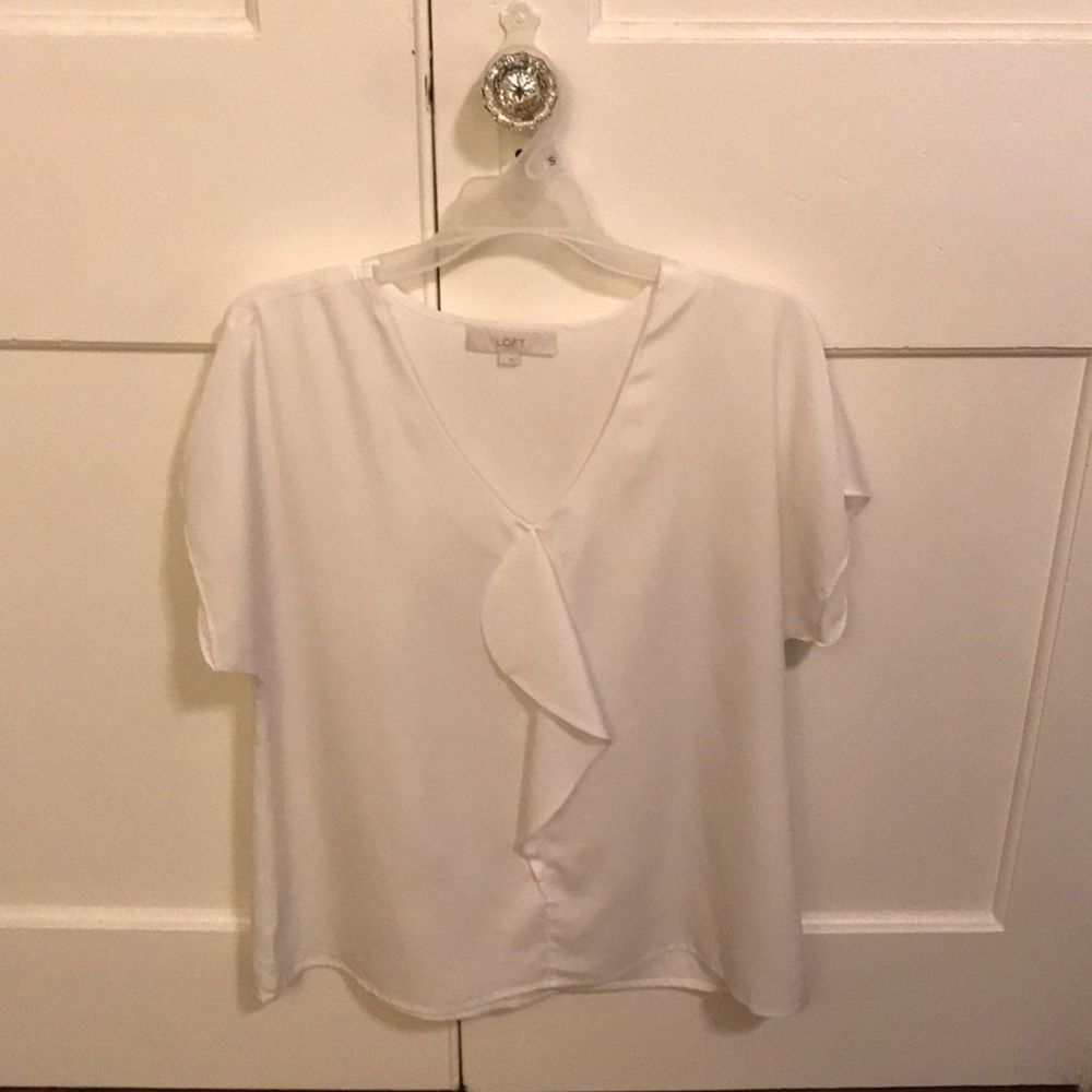 White LOFT Large Blouse